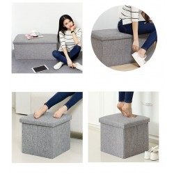 Multi Function Folding Ottoman Storage Box- Small